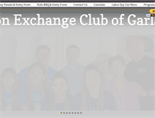 Tablet Screenshot of noonexchangeclubofgarland.org